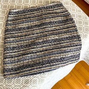 A-line tweed mini skirt